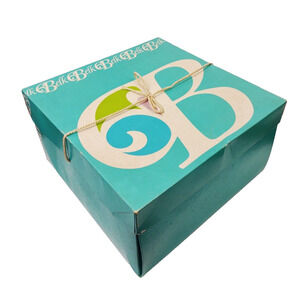 VTG Belk Department Store Gift Shopping Hat Box 60's Rare Cloth Cord Handle 14"